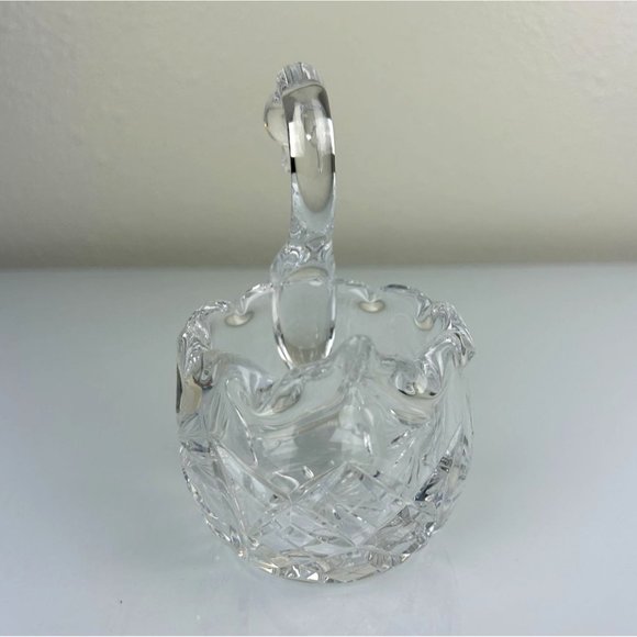 Vintage BOHEMIA Czechoslovakia Hand Cut Lead Crystal Swan Candy Dish Home Decor - Picture 5 of 13